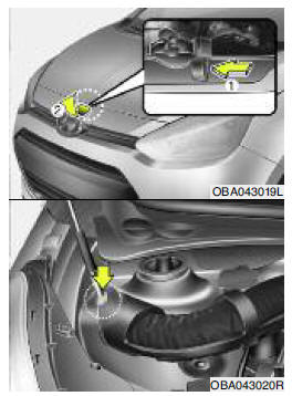 Hyundai I10: Otwieranie Maski Silnika - Maska Silnika - Cechy Samochodu Hyundai