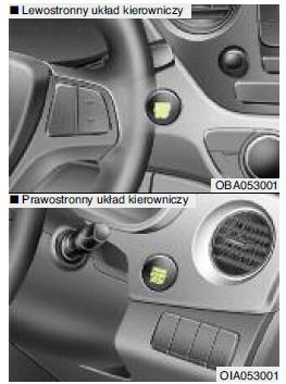 Podświetlany przycisk uruchamiania/wyłączania silnika