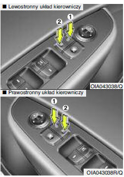 Samochód wyposażony w system zamka centralnego (opcja)