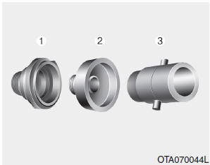 Adapter do gardzieli wlewu paliwa gazowego