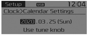 Calendar Settings