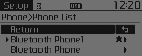 Phone List (Lista telefonów)