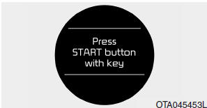 Press START button with key