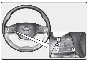 Uzyskiwanie połączenia telefonicznego z użyciem przycisków znajdujących się w kierownicy