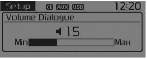 Okno dialogowe Volume