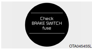 Check BRAKE SWITCH fuse