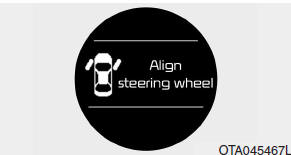 Align steering wheel